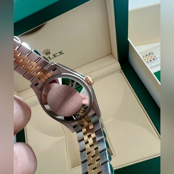 Rolex Datejust 31mm two tone Gold Steel Jubilee Gray Dial With Diamonds - Picture 7 of 14